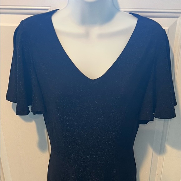 Bridesmay Women's Flutter Sleeve Swing Dress – Black – Size Small – NWOT - Picture 7 of 8